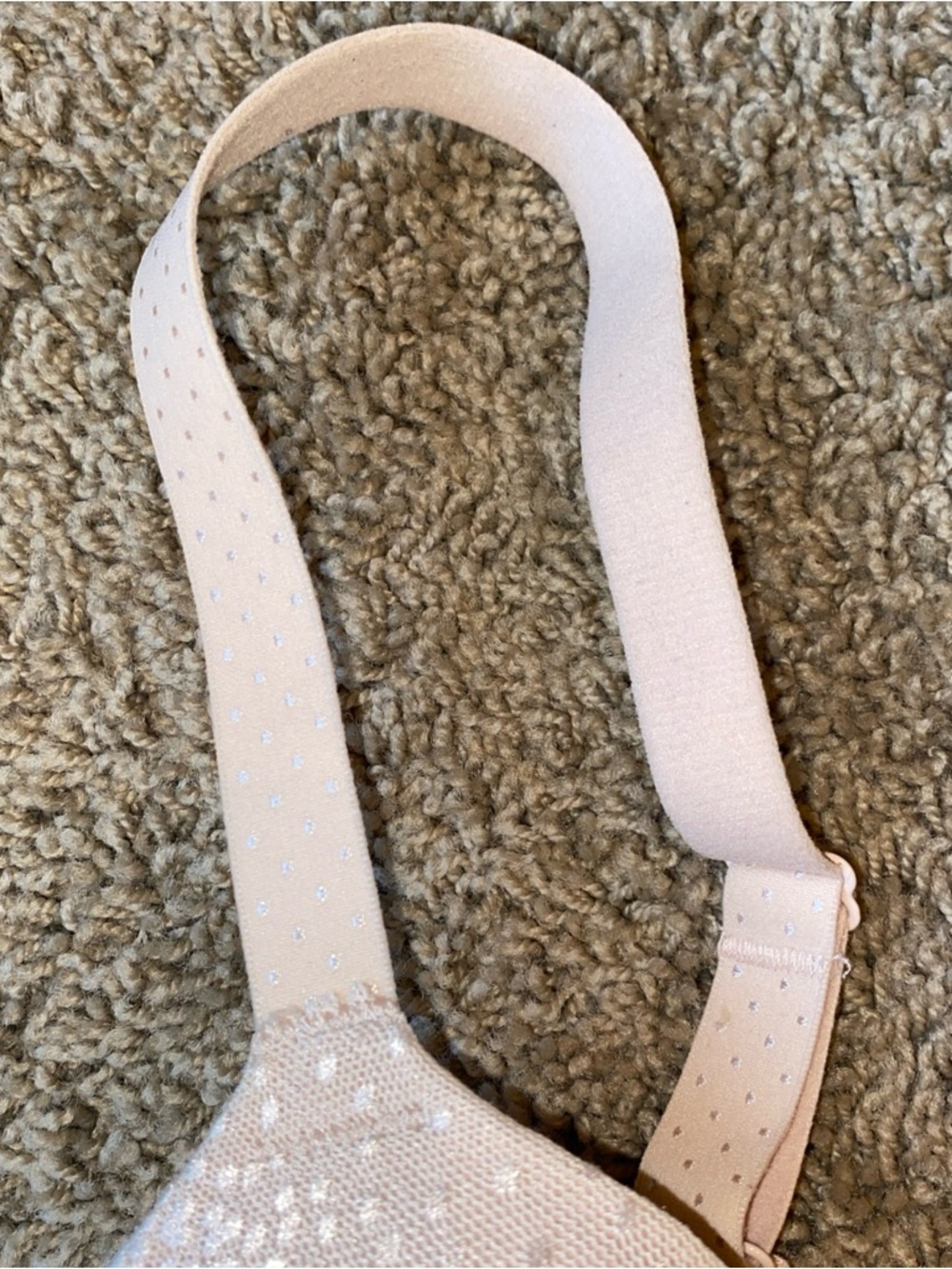 Wacoal Back Appeal T-Shirt Bra Size 36C  Beige Satin Print 853303 - Picture 2 of 7
